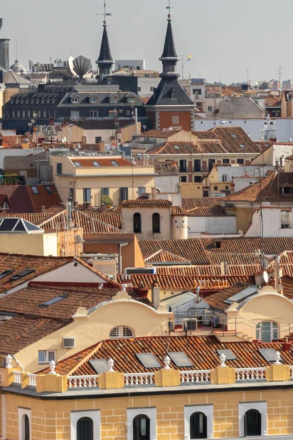 Fachadas en zona centro de Madrid